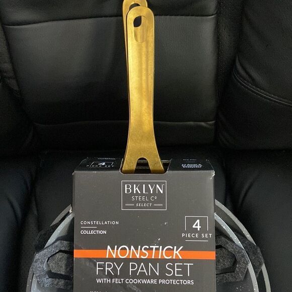 Brooklyn Steel Co. 4 pc. 8” & 10” Constellation Fry Pan Set Felt Protector - Picture 3 of 5